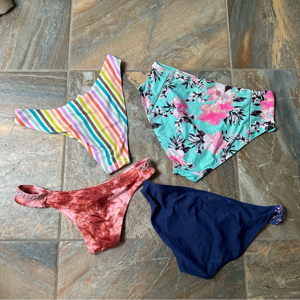 Women's Bikini Bottom Bundle Lot Size Large 8 Pieces - Picture 3 of 7